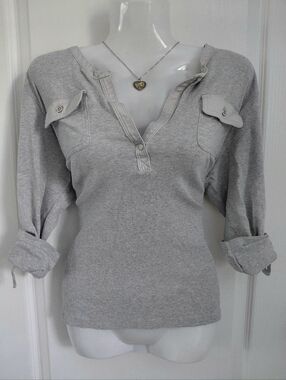 Ralph Lauren Light Gray Button Shirt